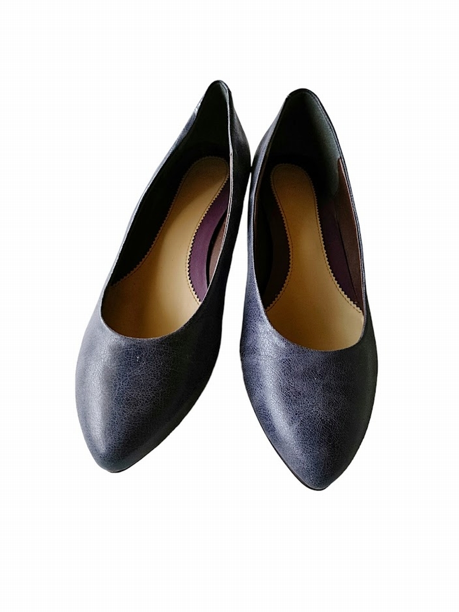 *Fin fins /kla King pumps /24.5cm/ simple / heel 4cm/ purple *