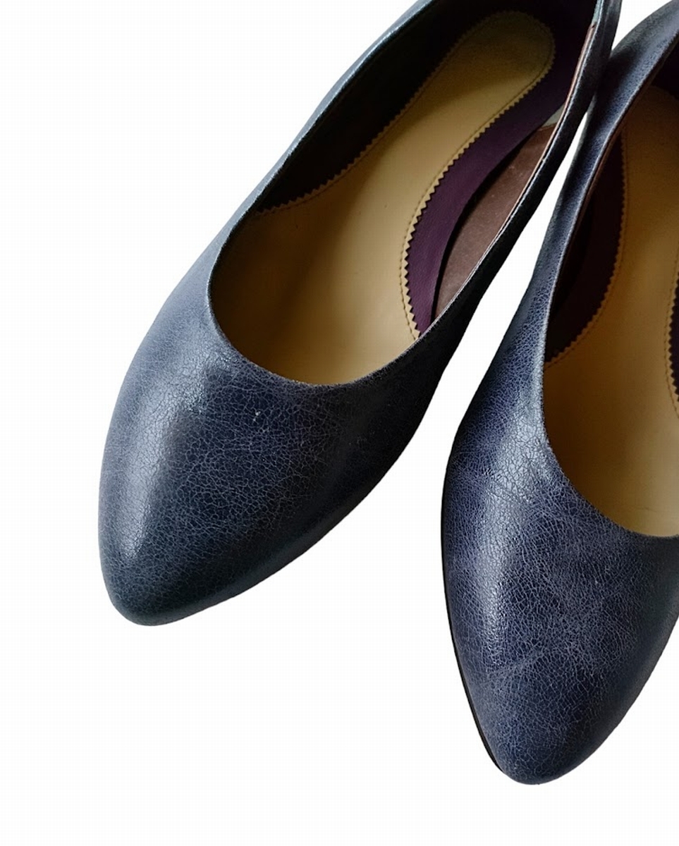 *Fin fins /kla King pumps /24.5cm/ simple / heel 4cm/ purple *