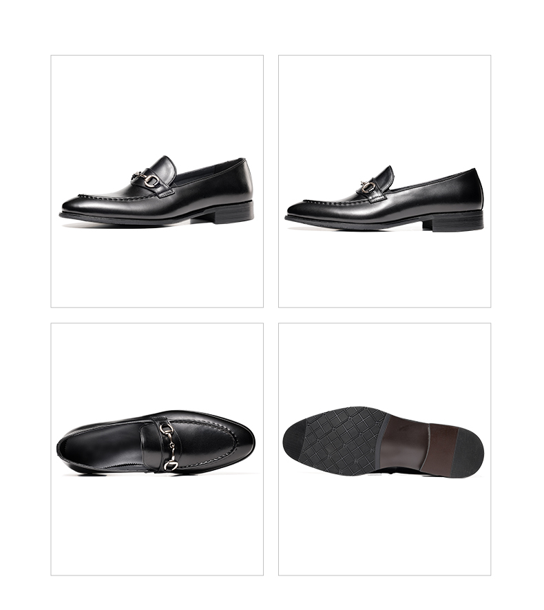  new work / new goods / men's business shoes gentleman shoes original leather bit Loafer slip-on shoes black SE24cm