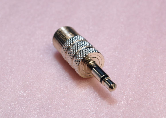 F female ~3.5mm mono plug, tv antenna terminal . radio receiver .3.5mm terminal .. adapter 