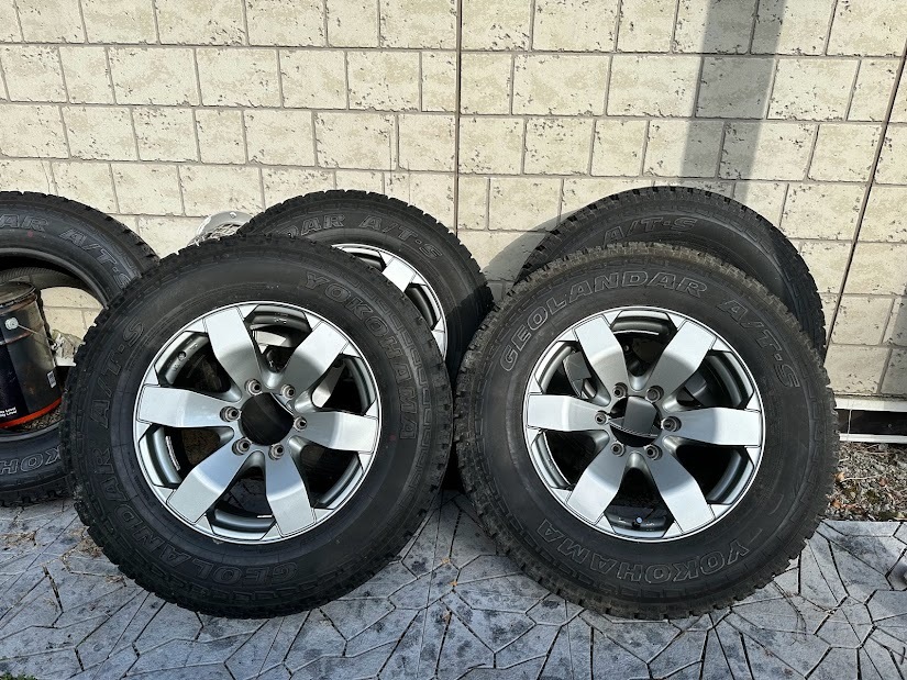 LT245/70R17 ヨコハマジオランダーAT-S 5本 ＆ WEDS WINSNER 17×7.5J +15 PCD139.7 6h 逆ゾリ ハイラックス プラド パジェロ トライトン_画像1