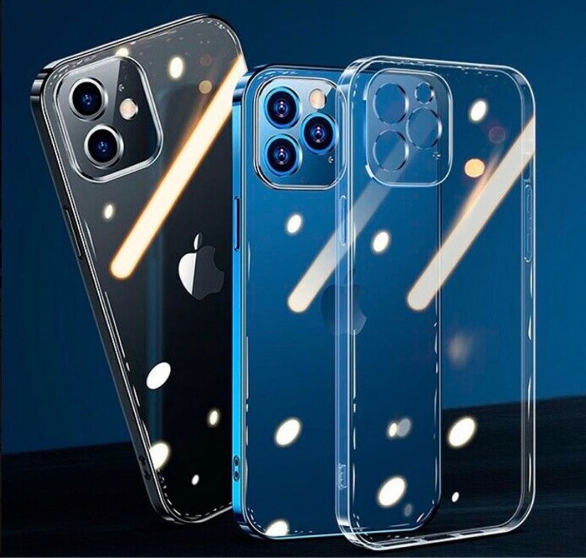 【iPhone15ProMAX】耐衝撃 カメラ保護クリアケース  TPU