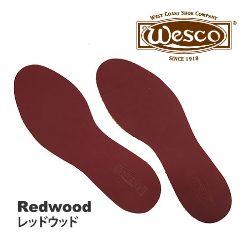 ★ウエスコ 純正 レザー中敷▼レッドウッド／サイズ 9／27~27.5cm▼Redwood▼レザーインソール／インサート／フットベッド▼WESCO USA製▼_画像1