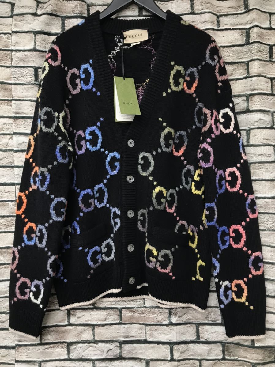 新品☆GUCCI グッチ☆22AW 694776 XKCD4 レインボーGGジャガード総柄