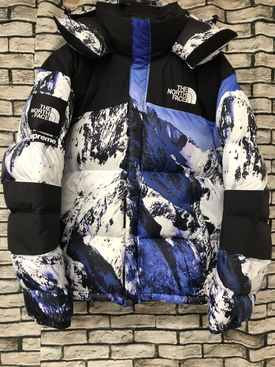 美品★SUPREME×THE NORTH FACE シュプリーム×ザ・ノースフェイス★17AW Mountain Baltro Jacket  マウンテンバルトロ雪山ダウンジャケット