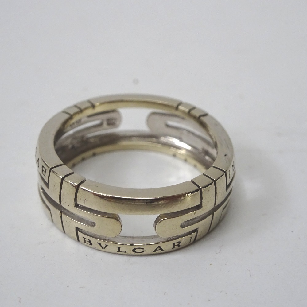 注目 Ft1140621 ブルガリ リング・指輪 パレンテシ K18WG 750 #60 レディース BVLGARI 中古 ホワイトゴールド 注目 Ft1140621 ブルガリ リング・指輪 パレンテシ K18WG 750 #60 レディース BVLGARI 中古 ホワイトゴールド