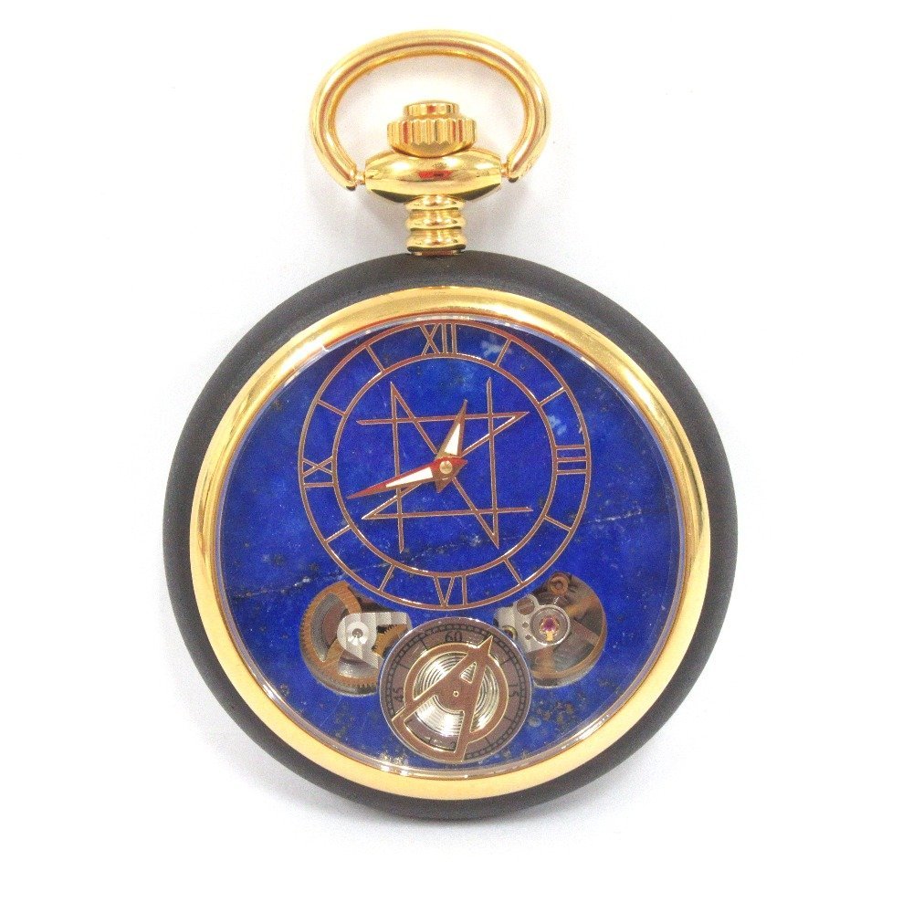 Ot956901　NOZ　POCKET WATCH MODEL 懐中時計　ラピスラズリ　中古・超美品_画像2