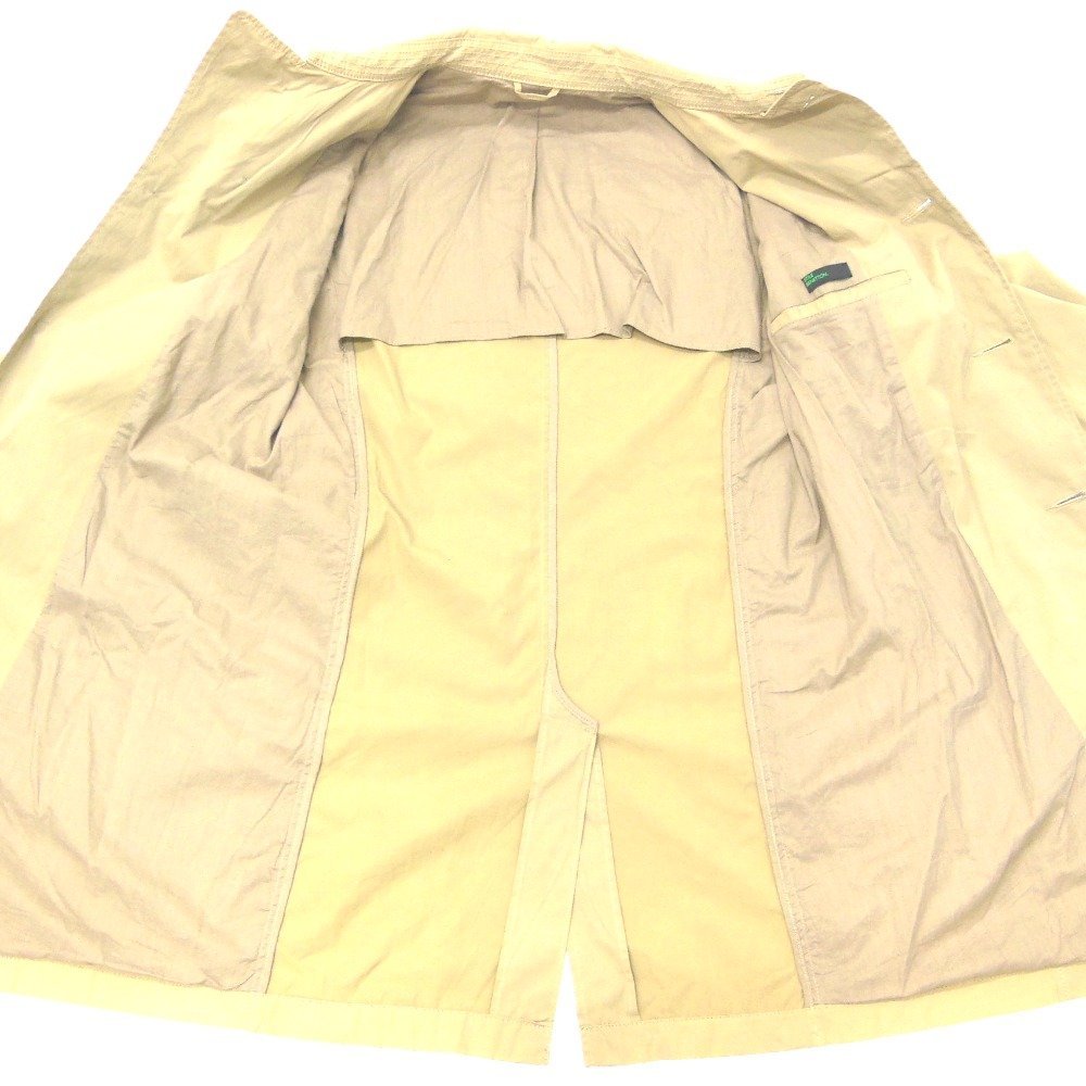 NA31342 ベネトン ステンカラーコート ベージュ系 #48 メンズ BENETTON 中古_画像5