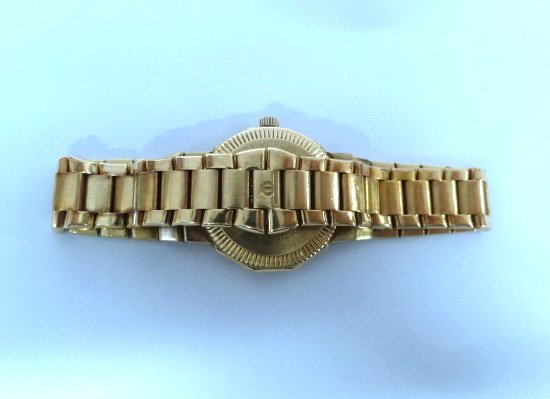 電池交換済稼動品/BAUME&MERCIER(ボーム&メルシエ) Riviera リビエラ レディース 金無垢・総重量58.3g/K18YG ゴールド 腕時計の画像3