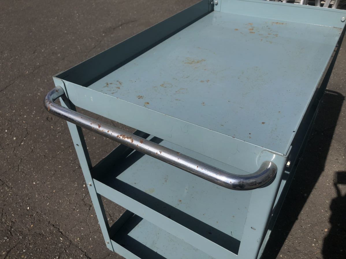  гараж и т.д. тележка для инструмента инструмент место хранения 3 уровень 87×54cm tool Cart металлический с роликами ящик для инструментов 