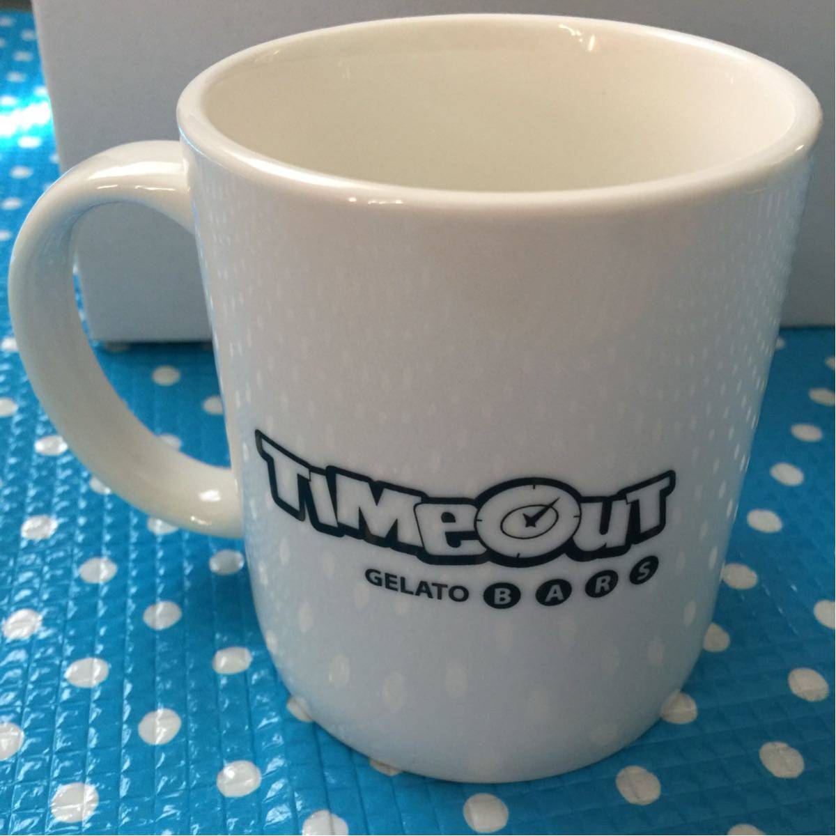 ユチョン★TIMEOUT GELATE タイムアウト ジェラート アイス屋 限定★マグカップ 2個 セット★新品 未使用 JYJ 東方神起_画像3