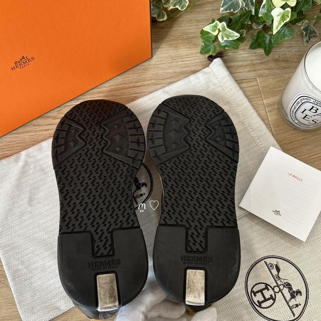 送料無料 HERMES エルメス ボウ ニットスニーカー 35 ブリッド 送料無料 HERMES エルメス ボウ ニットスニーカー 35 ブリッド