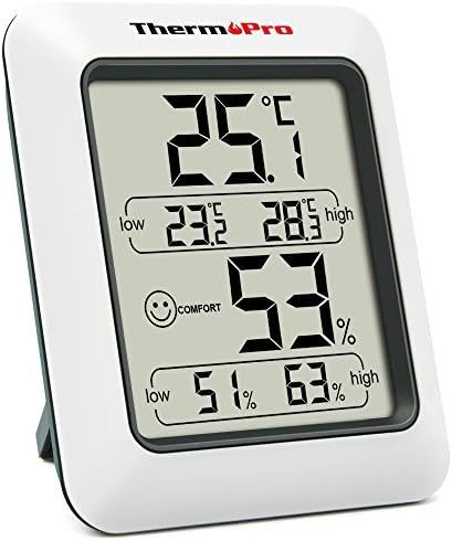 ThermoProサーモプロ 湿度計 デジタル温湿度計 室内温度計湿度計 顔マーク おしゃれ 最高最低温湿度表示 高精度_画像1