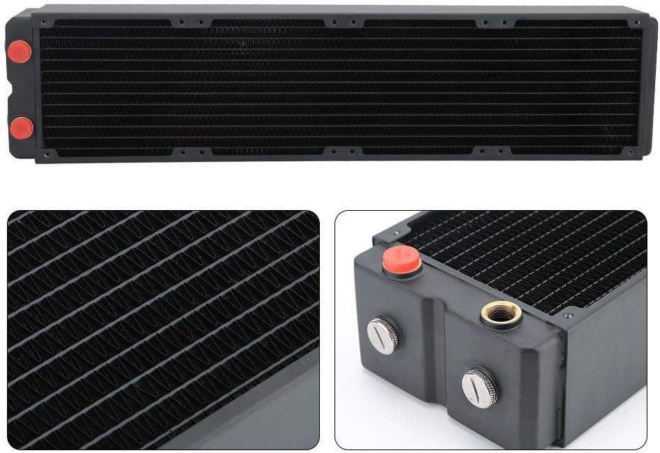 新品[ASHATA]水冷ラジエーター 480mm Copper radiator/3層12チューブ/銅ヒートシンク/放熱/G1/4 /*TSRP-for HP65-48/水冷システム用_画像3