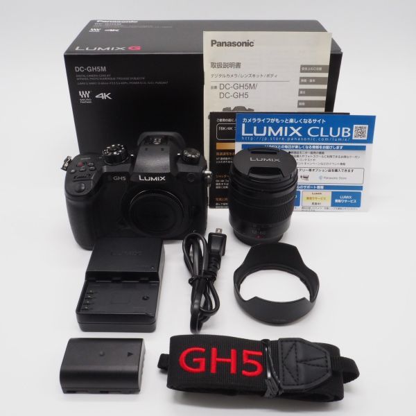 ■良品■ PANASONIC パナソニック ルミックス GH5 レンズキット 標準ズームレンズ付属 ブラック DC-GH5M-K 元箱・説明書付き_画像1