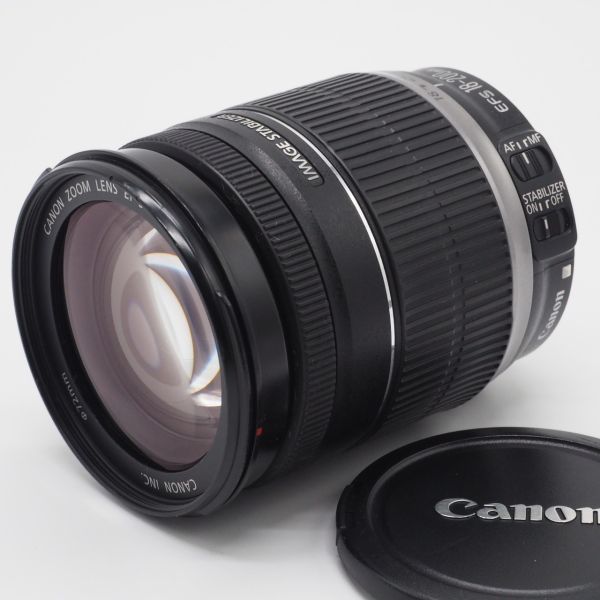 □実用品□ CANON キャノン 望遠ズームレンズ EF-S18-200mm F3.5-5.6 IS-