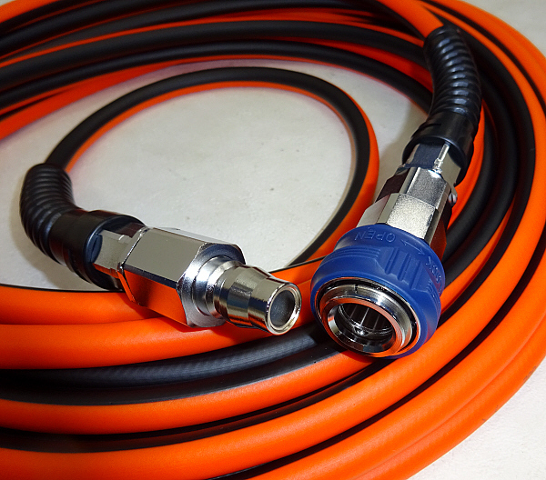 . pressure X hose . pressure for 30m volume super smooth soft air hose orange &bla Klein 