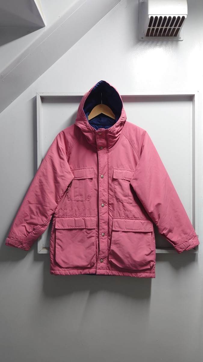 80’s L.L.Bean USA製 “BAXTER STATE PARKA” 中綿 マウンテン パーカー ピンク S シェル ジャケット エルエルビーン