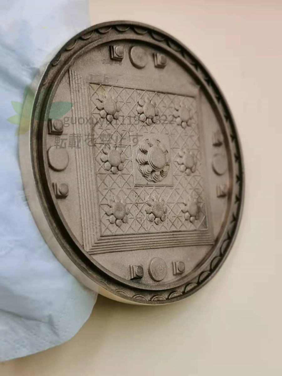 新品 華厳壇鏡 密教法具 寺院用仏具 真鍮製磨き仕上げ 10cm