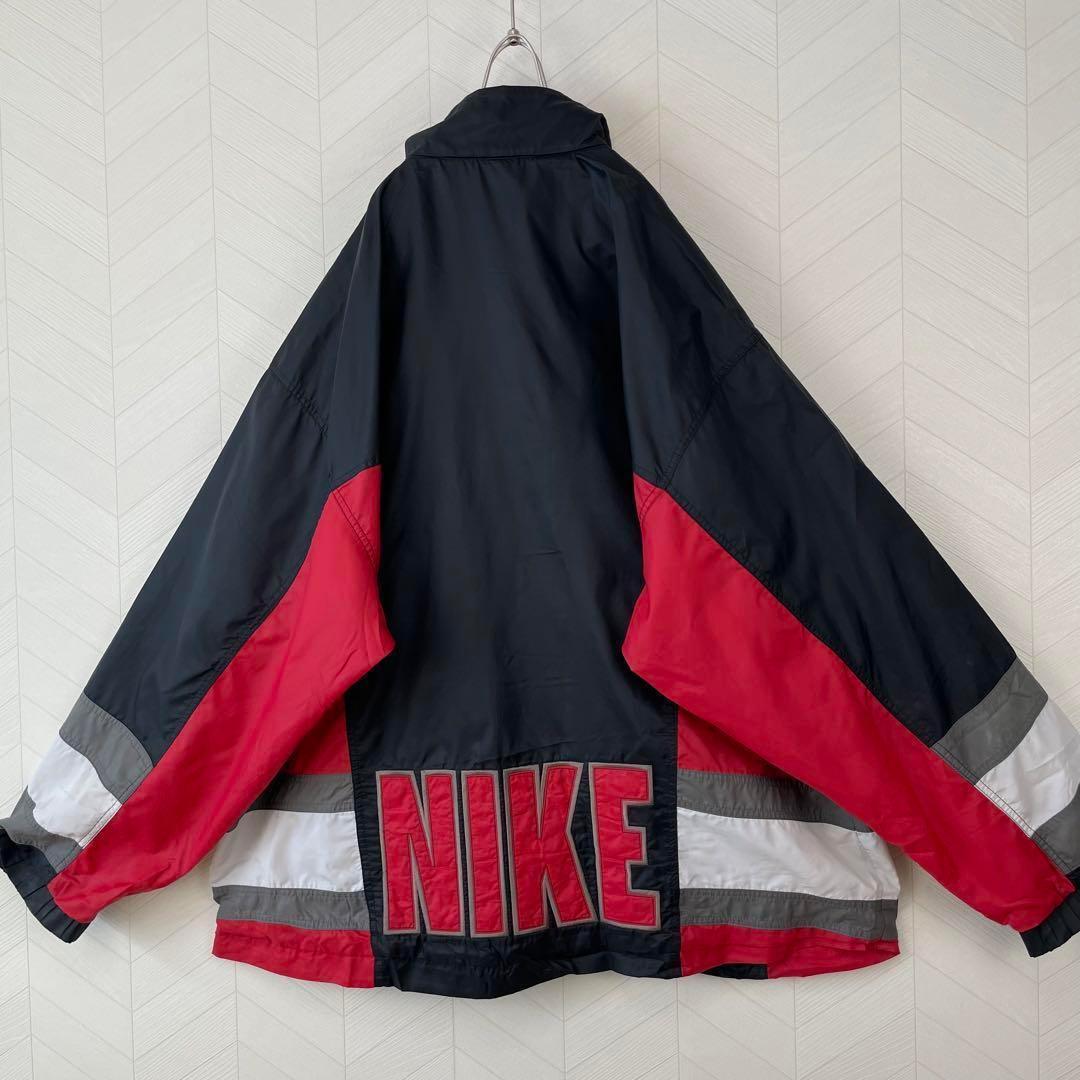 超激レア 90s NIKE トラックジャケット デカロゴ ナイロン ビックサイズ