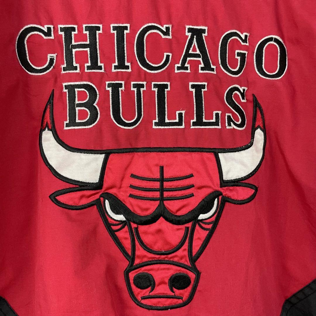超激レア 90s NBA シカゴ ブルズ 中綿 ナイロンジャケット 両面刺繍