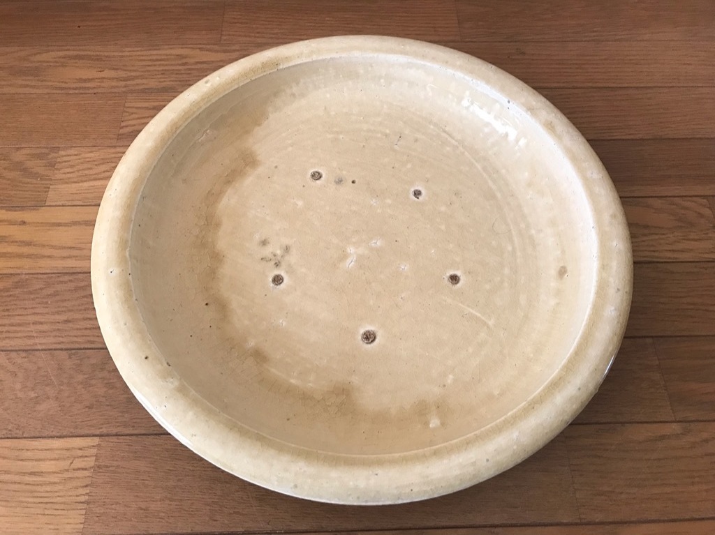 【即決有】石皿 煮しめ皿 瀬戸 大皿 直径約35cm_画像1