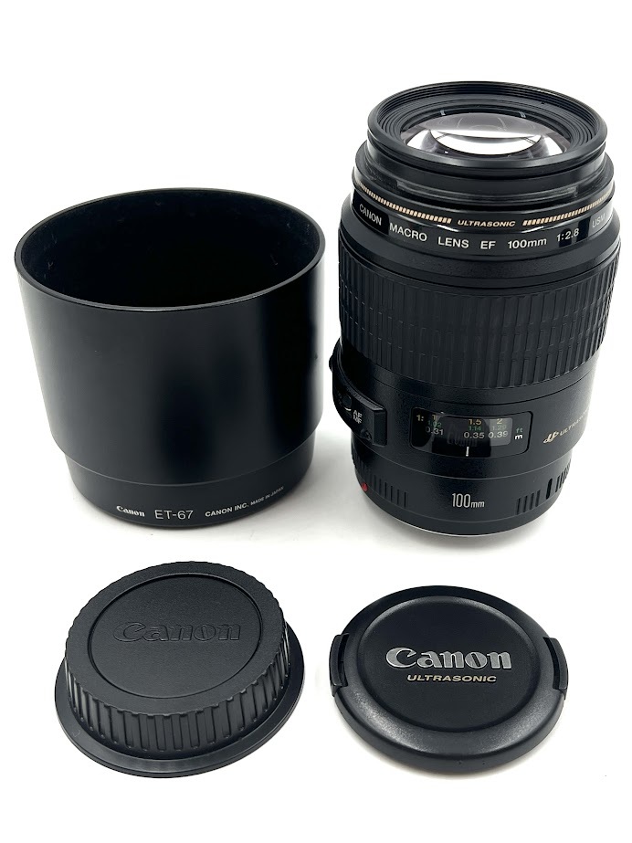 極上品 Canon 単焦点マクロレンズ EF100mm F2 8 マクロ USM フルサイズ