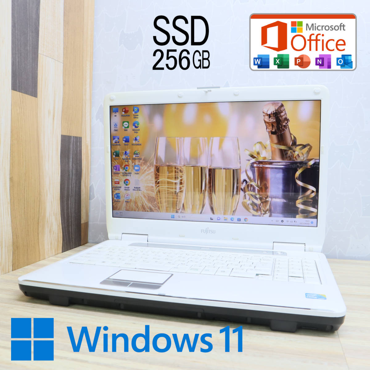 高級感 2019 Office Microsoft Win11 i3-370M Core A55B LIFEBOOK 高