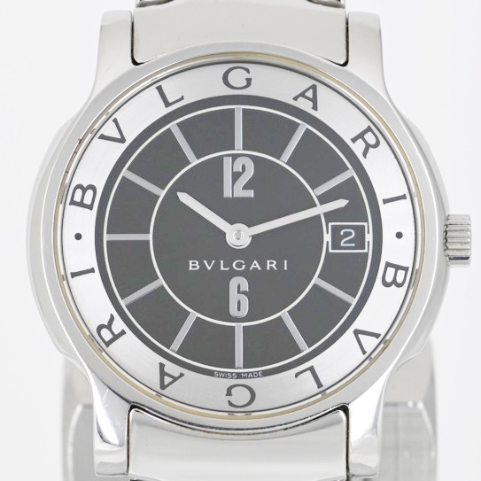 海外最新 メンズ ソロテンポ ブルガリ ST35S Solotempo BVLGARI 稼働品