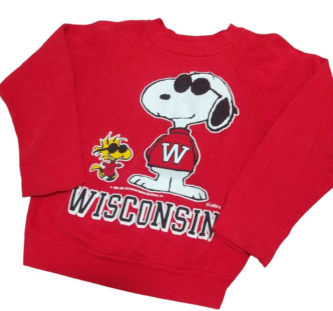 【70'sビンテージ古着アメリカ製】 ARTEX社 赤タグ SNOOPY スウェット トレーナー 古着 ヴィンテージ