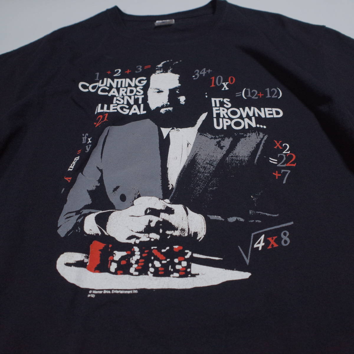 送料無料 The Hangover ハングオーバー Tシャツ 映画T ムービーT vintage Warner Bros. オフィシャル counting card anvil XL_画像2