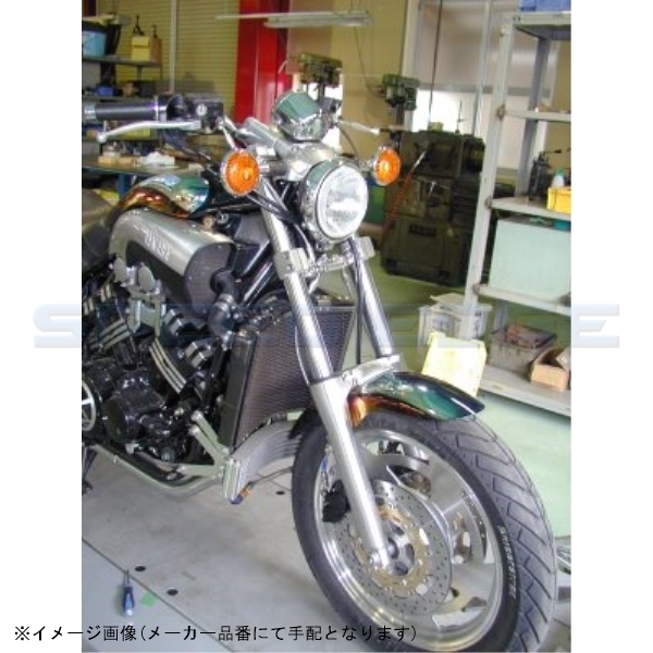 SWAGE-LINE PRO スウェッジラインプロ STP201FT フロントブレーキホースキット クリアコーティング V-MAX 84-06_画像2