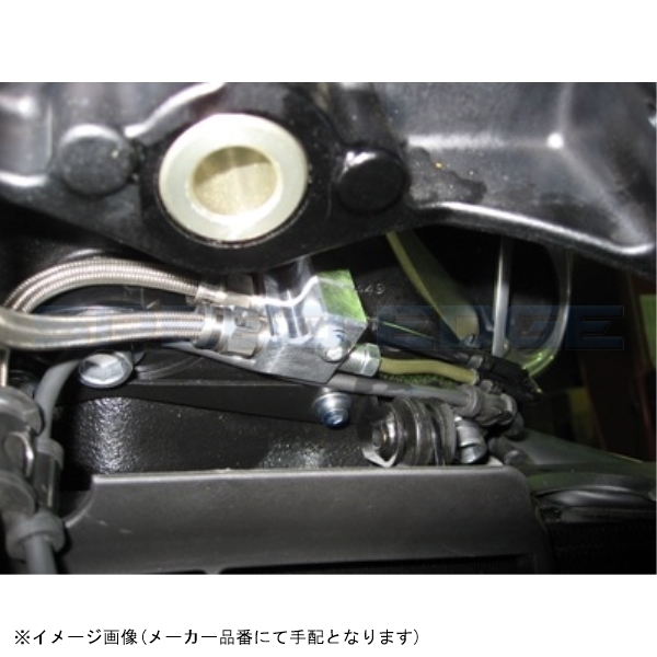 SWAGE-LINE PRO スウェッジラインプロ STP338FB フロントブレーキホースキット クリアコーティング V-MAX 09-17 ABS_画像4