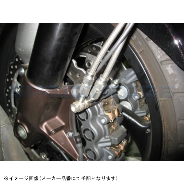 SWAGE-LINE PRO スウェッジラインプロ STP338FB フロントブレーキホースキット クリアコーティング V-MAX 09-17 ABS_画像5