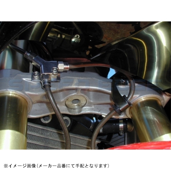 SWAGE-LINE PRO スウェッジラインプロ SAP105FT フロントブレーキホースキット クリアコーティング VTR1000SP-1 00-01_画像2