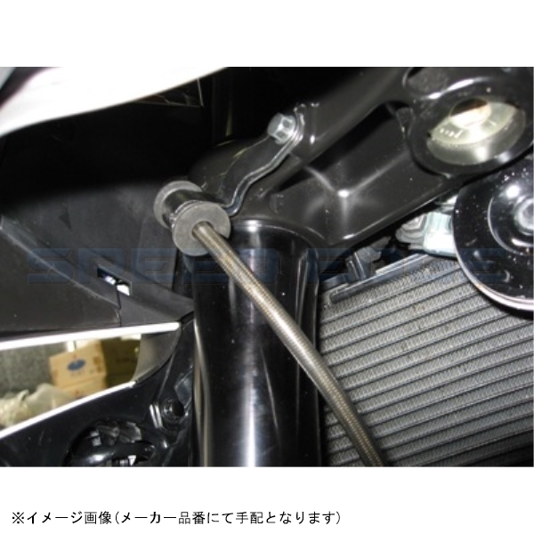 SWAGE-LINE PRO スウェッジラインプロ SAPB167FB フロントブレーキホースキット ブラックスモークコーティング CBR600RR ABS不可 09-12_画像4