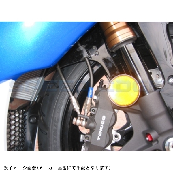 SWAGE-LINE PRO スウェッジラインプロ SAPB520FB フロントブレーキホースキット ブラックスモークコーティング GSX-R1000 05-06_画像3