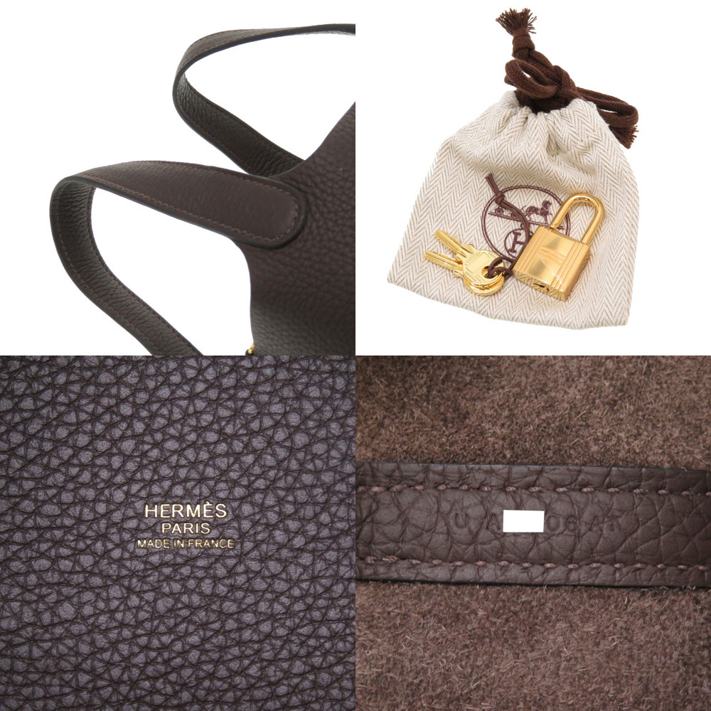 当店一番人気】 未使用 HERMES 0016 茶 バッグ ハンドバッグ U刻印