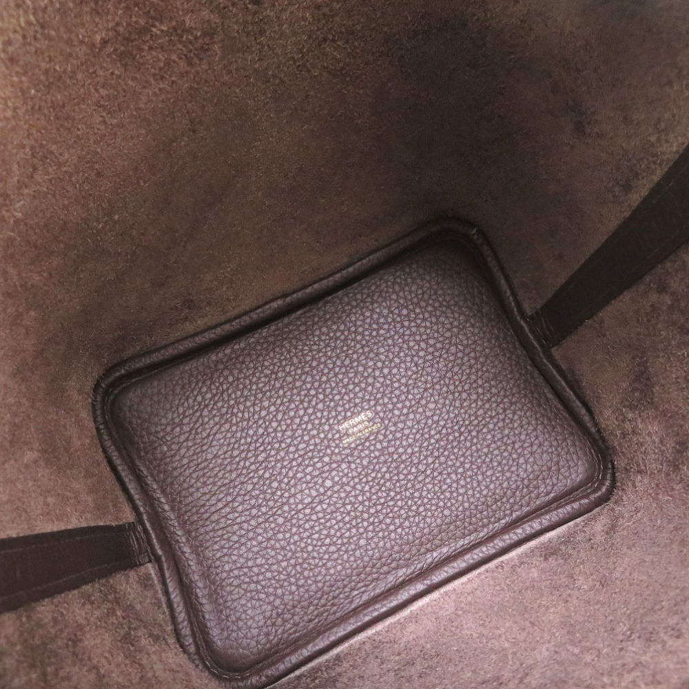 当店一番人気】 未使用 HERMES 0016 茶 バッグ ハンドバッグ U刻印