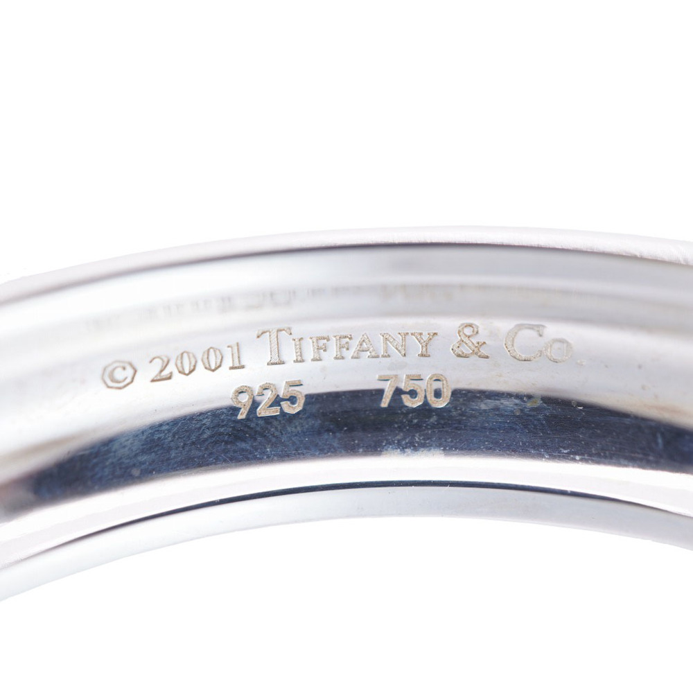 美品 ティファニー ドッツ バングル シルバー925/K18YG/カラーストーン シルバー アクセサリー 750 ジュエリー0025 TIFFANY&Co._画像5