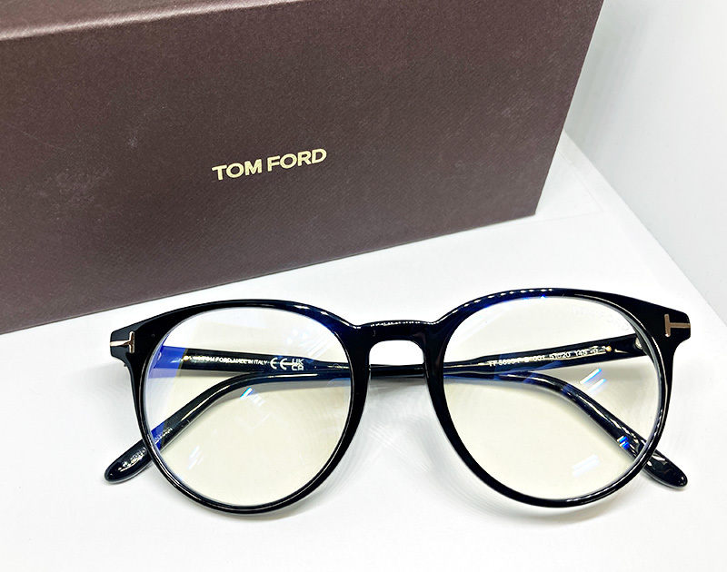 TOM FORD 正規品 眼鏡フレーム 伊達メガネ FT5695-F-B-001 黒縁 ブラック ボストン ブルーライトカット付 BLUE BLOCK トムフォード _画像1