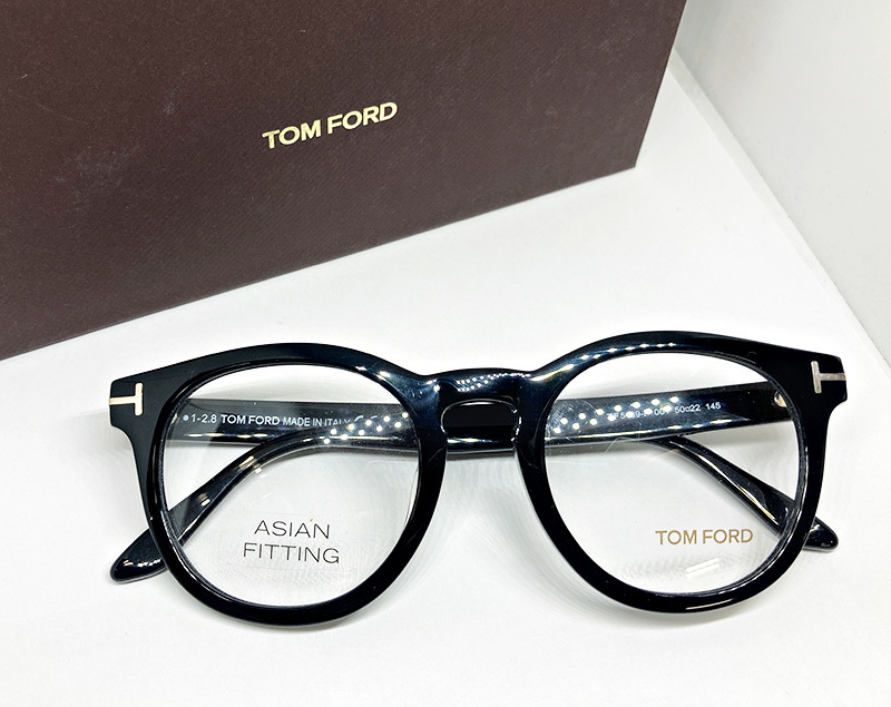 TOM FORD 正規品 眼鏡フレーム FT5489-F-001 ブラック 黒縁 ボストン 新品 トムフォード アジアンフィッティング 度付き加工可能