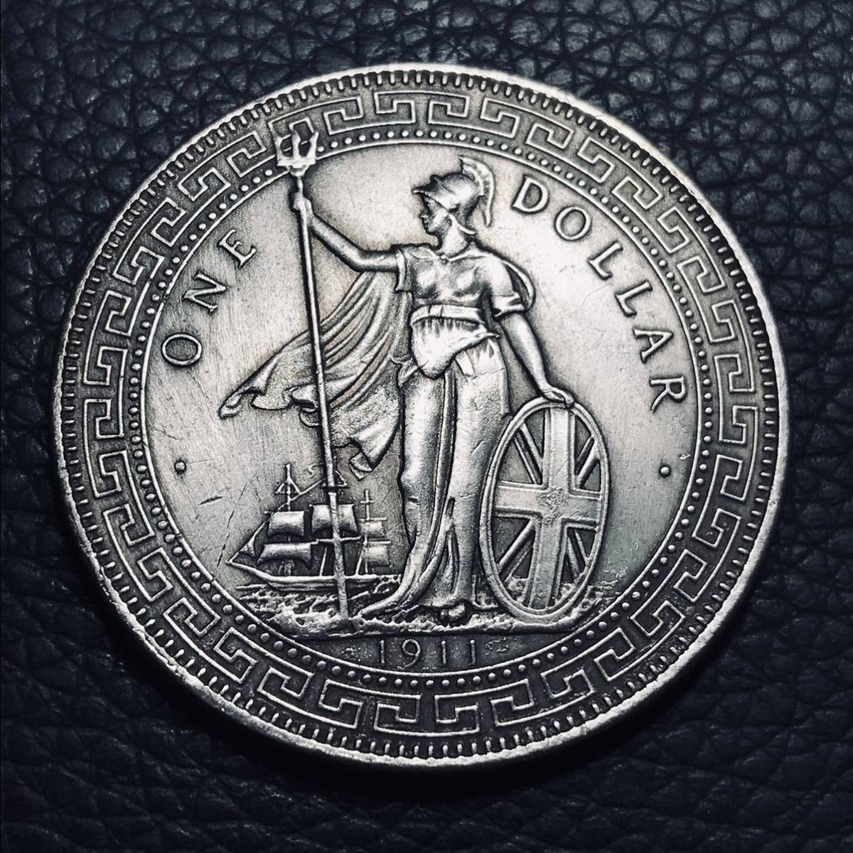 イギリス 銀貨 壹圓 1911年 ブリタニア立像貿易銀 古錢 一円銀貨 貿易