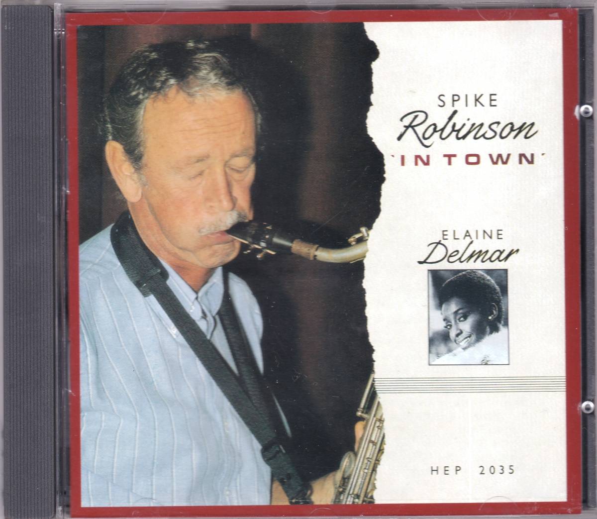 ☆SPIKE ROBINSON:’In Town With ELAINE DELMAR(エレーヌ・デルマー)◆86年録音のジャジー・ソウルの超大名盤◇ボートラ+1曲追加＆レア★_画像1