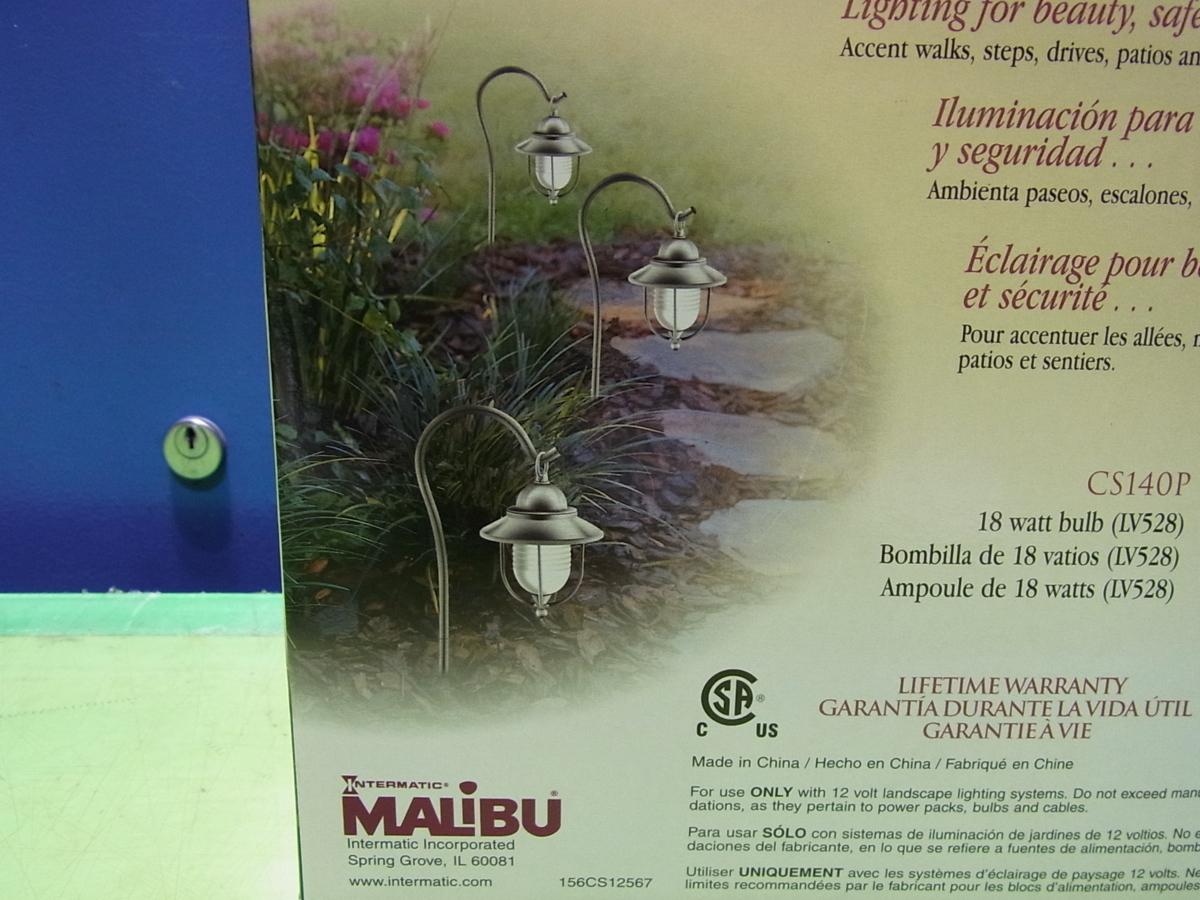 ##[ prompt decision ]MALIBU Mali bright garden light garden light 12V low voltage type mountain small shop PEWTER FINISH CS140P unused * storage goods 