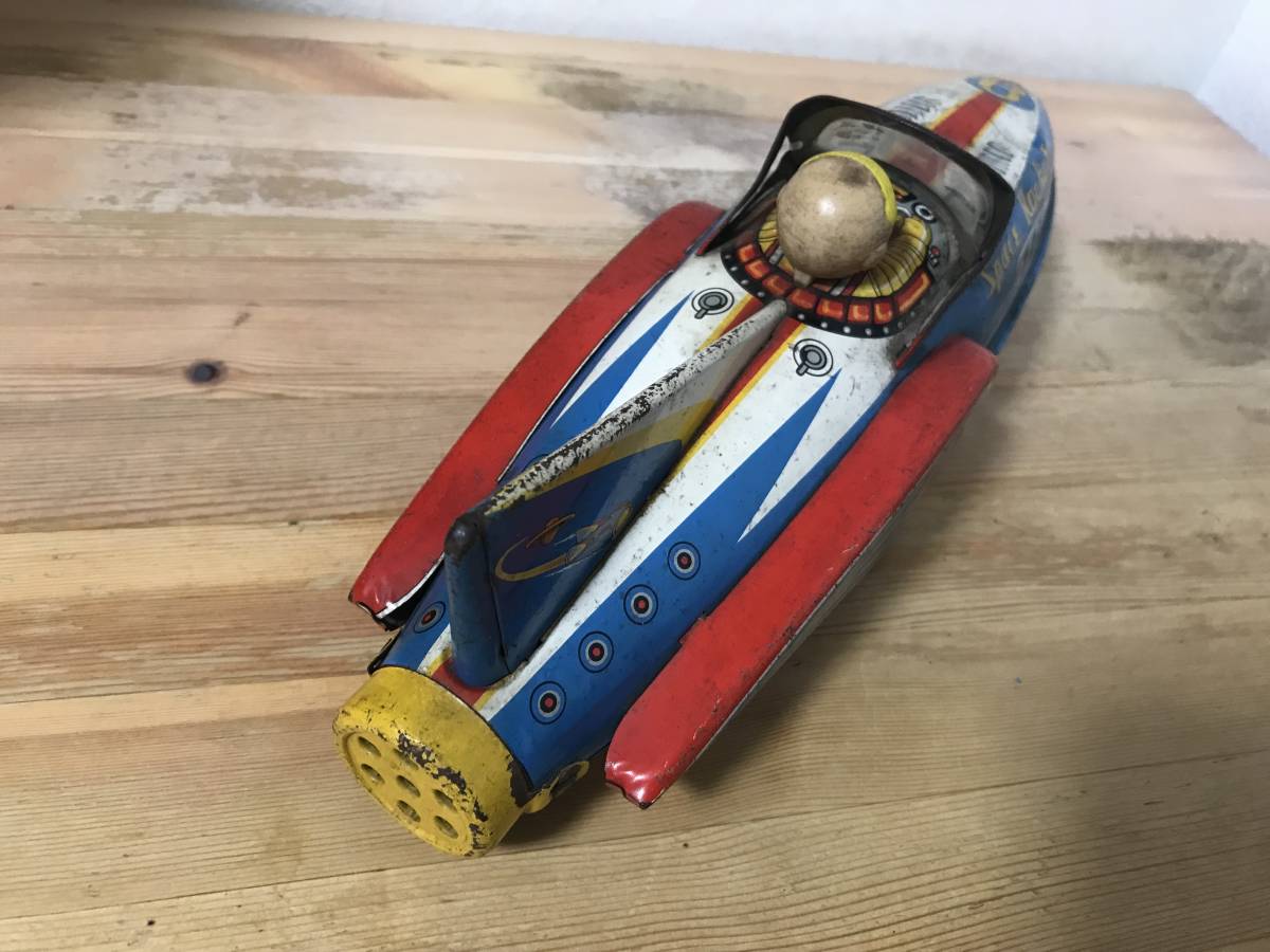 スペースロケットSpace Rocketブリキロケット33cm、増田屋当時物 スペースロケットSpace Rocketブリキロケット33cm、増田屋当時物