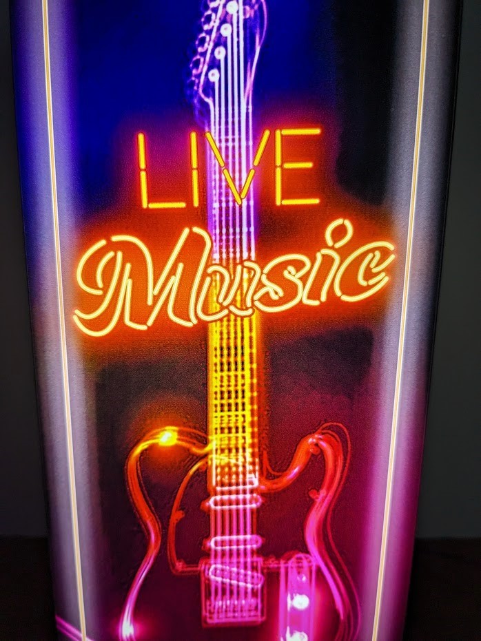  электрогитара музыка Live музыка Live house блокировка n roll Cafe балка автограф лампа табличка украшение american смешанные товары свет BOX