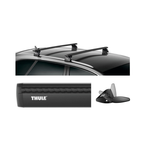 THULE スーリー アテンザ GJ2FP 754 7114B 135cm 1715 ウイングバーEVO ブラック キャリアベース ルーフキャリア