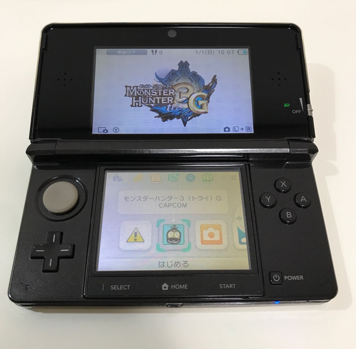 任天堂 3DS本体 動作確認済み 中古品 コスモ ブラック Nintendo 