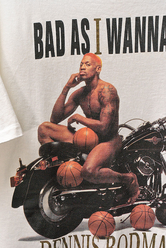 90's DENNIS RODMAN BAD AS I WANNA BE TEE デニスロッドマン/Tシャツ/ヴィンテージ/ホワイト/USA製/XLの画像2